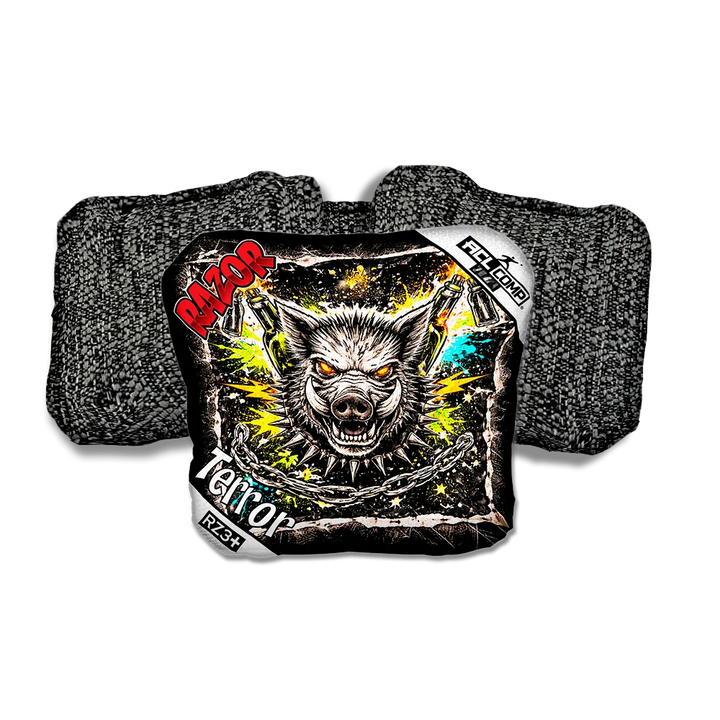 Terror COMP Razorback RT Black Back Cornhole Bags