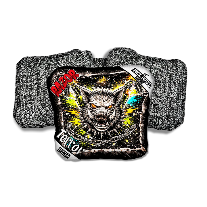 Terror COMP Razorback RT Salt Pepper Back Cornhole Bags
