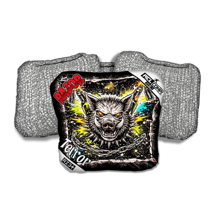 Terror COMP Razorback RT Silver Back Cornhole Bags