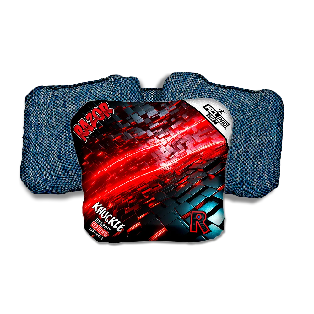 Knuckle PRO Redshift Blue Back Cornhole Bags
