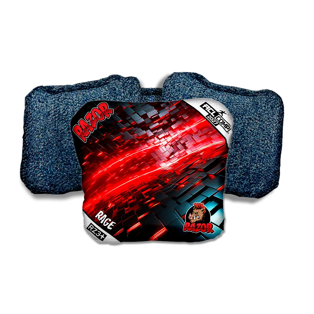 Rage COMP Redshift Blue Back Cornhole Bags