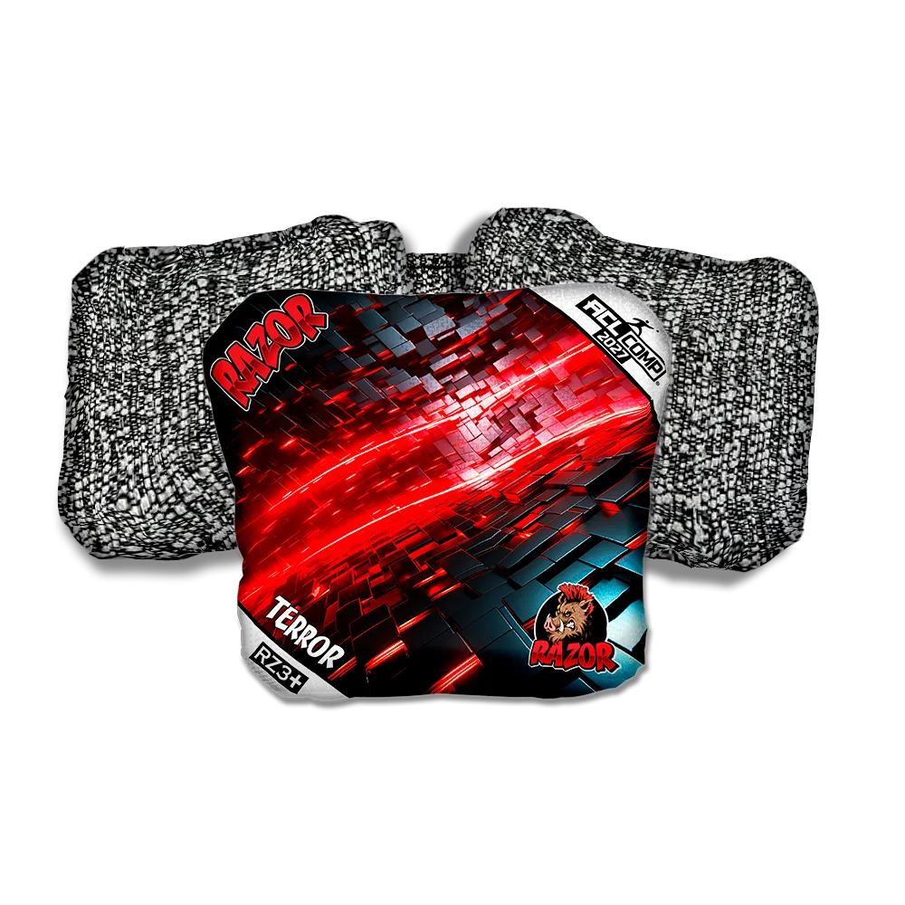 Terror COMP Redshift Salt Pepper Back Cornhole Bags