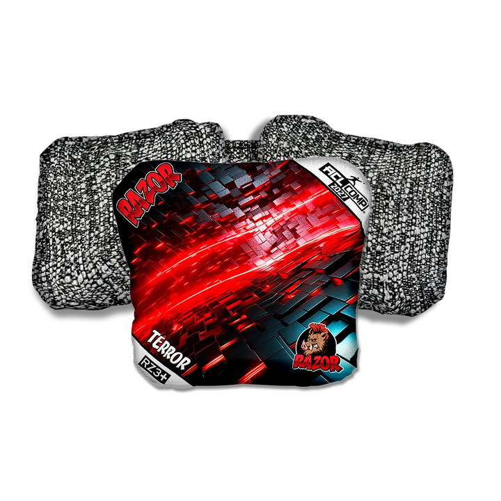 Terror COMP Redshift Salt Pepper Back Cornhole Bags
