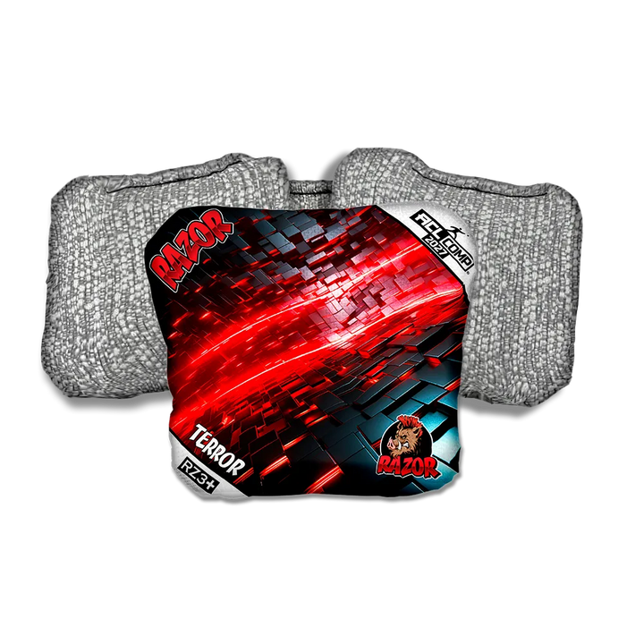 Terror COMP Redshift Silver Back Cornhole Bags