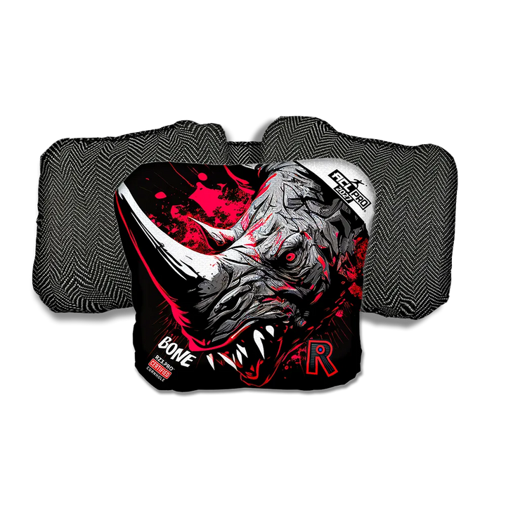 Bone PRO Rhino Black Series Black Back Cornhole Bags