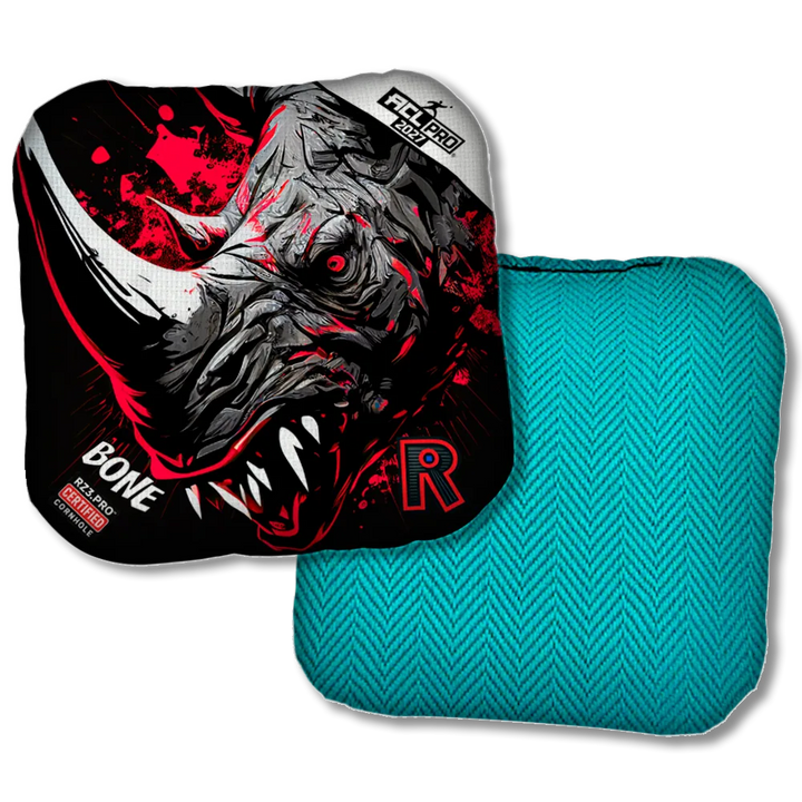 Bone PRO Rhino Black Series Teal Back Product View