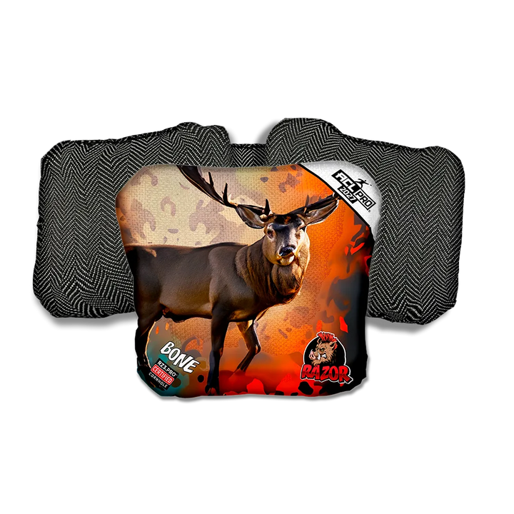 Bone PRO Rutt Black Back Cornhole Bags