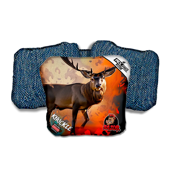 Knuckle PRO Rutt Blue Back Cornhole Bags