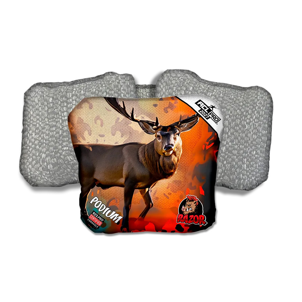 Podium PRO Rutt Silver Back Cornhole Bags