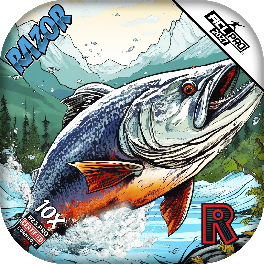 10 X PRO Alaskan Salmon Cornhole Bags