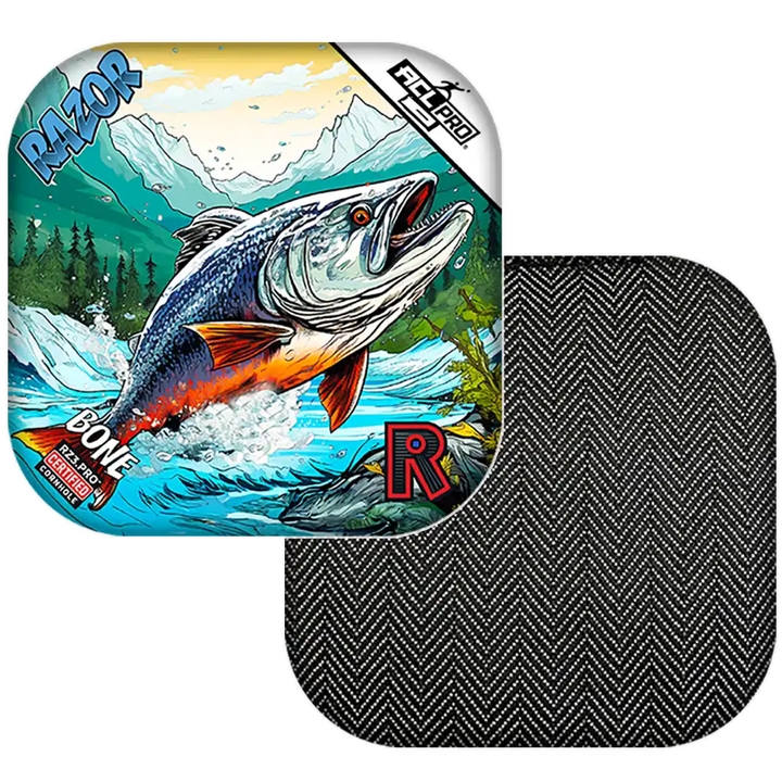 Bone | Alaskan Salmon | ACL PRO Razor Cornhole Bags