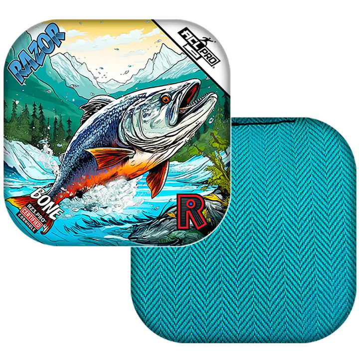 Bone | Alaskan Salmon | ACL PRO Razor Cornhole Bags