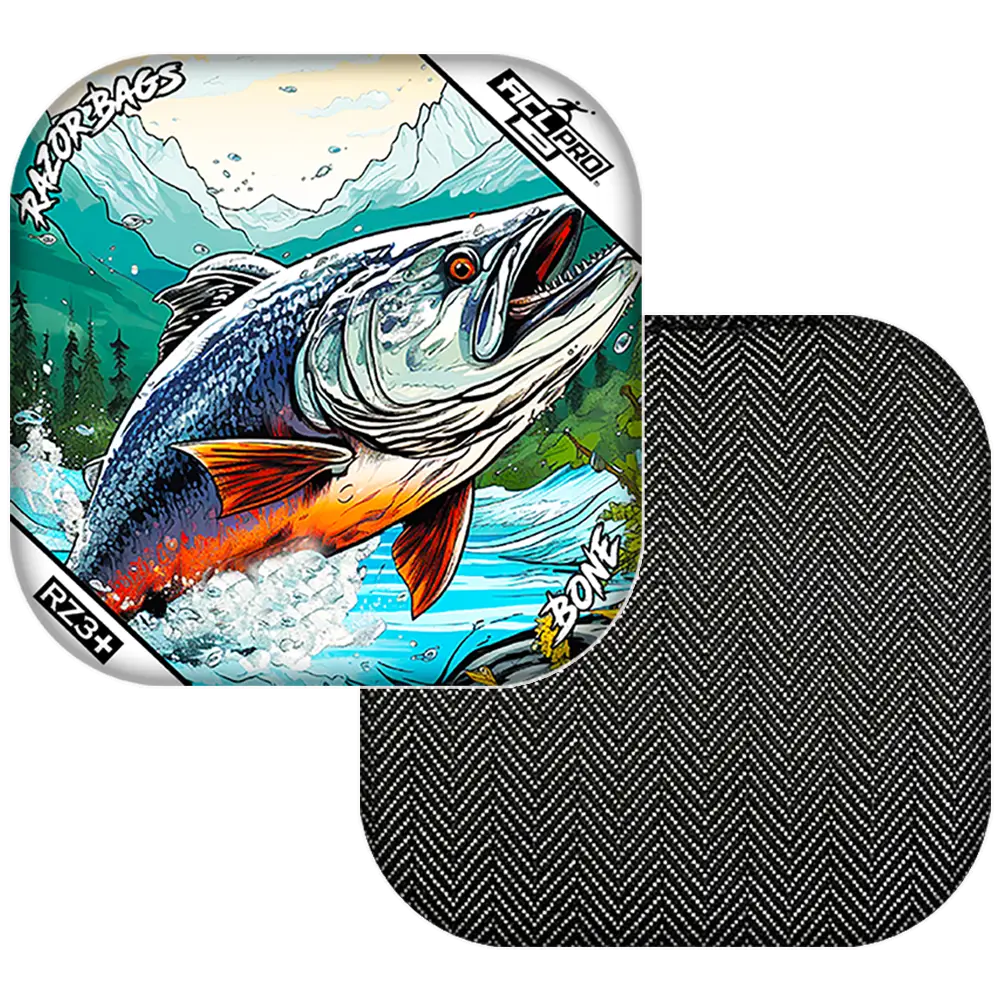 Bone | Alaskan Salmon | ACL PRO Razor Cornhole Bags