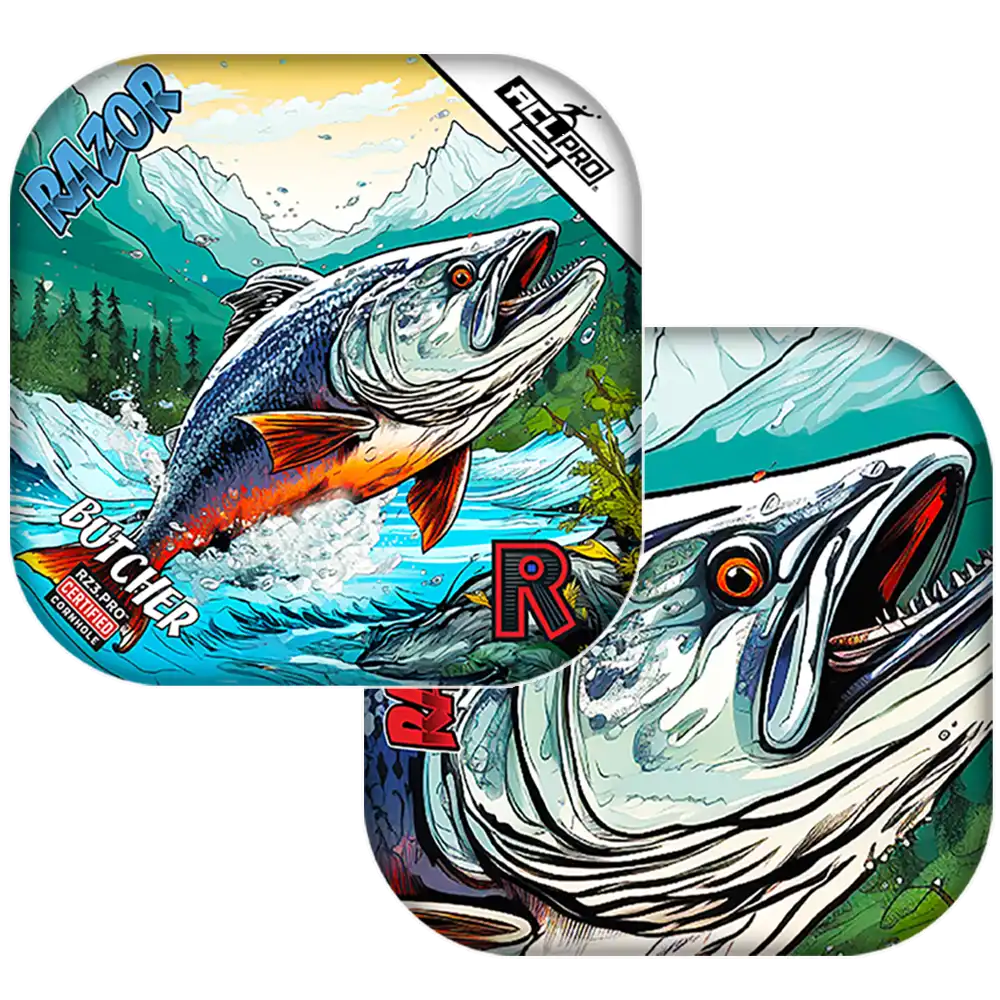 Butcher | Alaskan Salmon | ACL PRO Razor Cornhole Bags