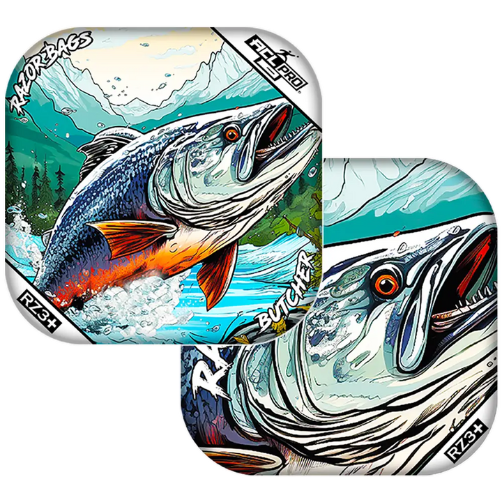 Butcher | Alaskan Salmon | ACL PRO Razor Cornhole Bags