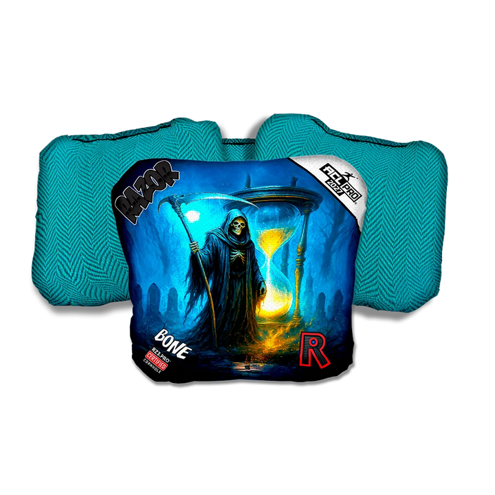 Bone PRO Sands Of Time Teal Back Cornhole Bags