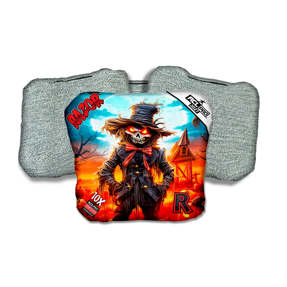 10 X PRO Scarecrow 1 Light Back Cornhole Bags
