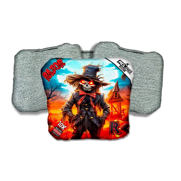 10 X PRO Scarecrow 1 Light Back Cornhole Bags