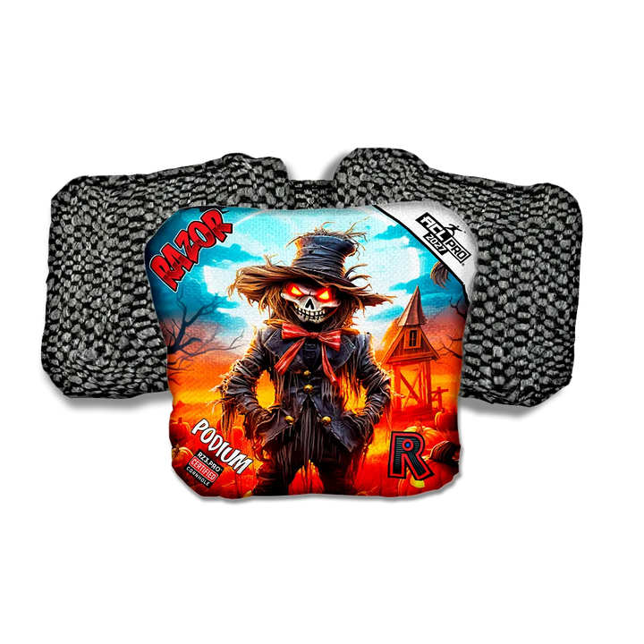 Podium PRO Scarecrow 1 Black Back Cornhole Bags