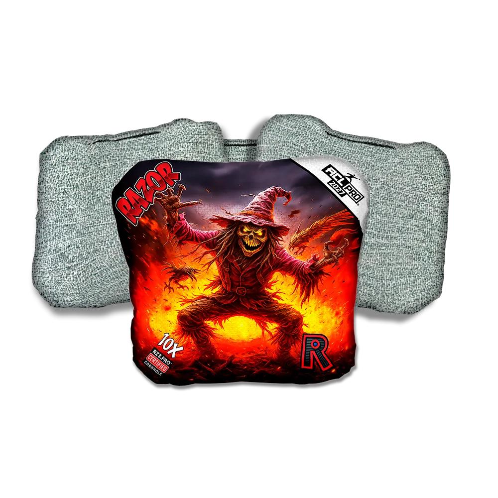 10 X PRO Scarecrow 2 Light Back Cornhole Bags