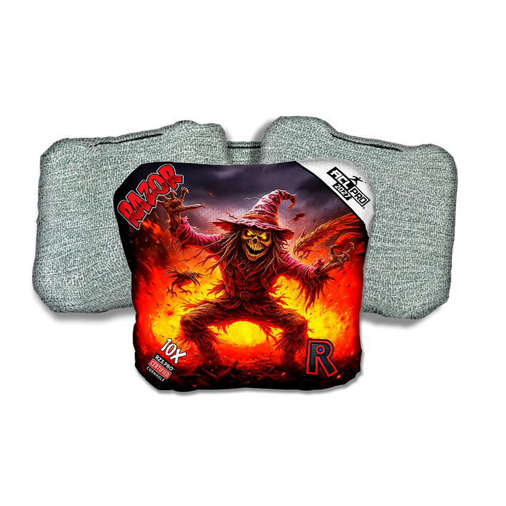 10 X PRO Scarecrow 2 Light Back Cornhole Bags
