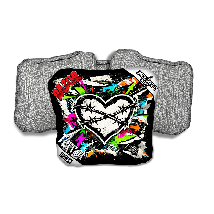 Terror COMP Scarred RT Silver Back Cornhole Bags