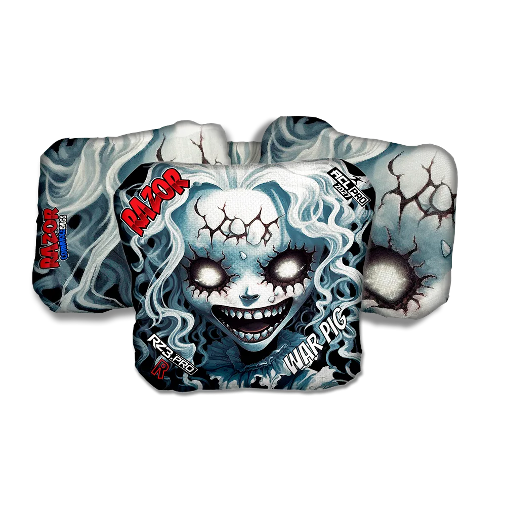 War Pig PRO Scary Girl Cornhole Bags