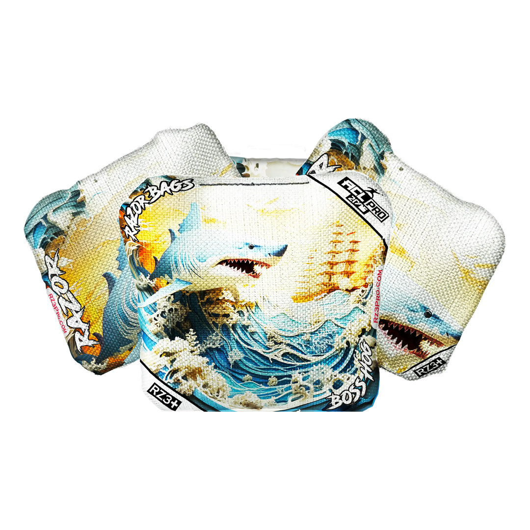 Boss Hog | Shark 3D | ACL PRO Razor Cornhole Bags