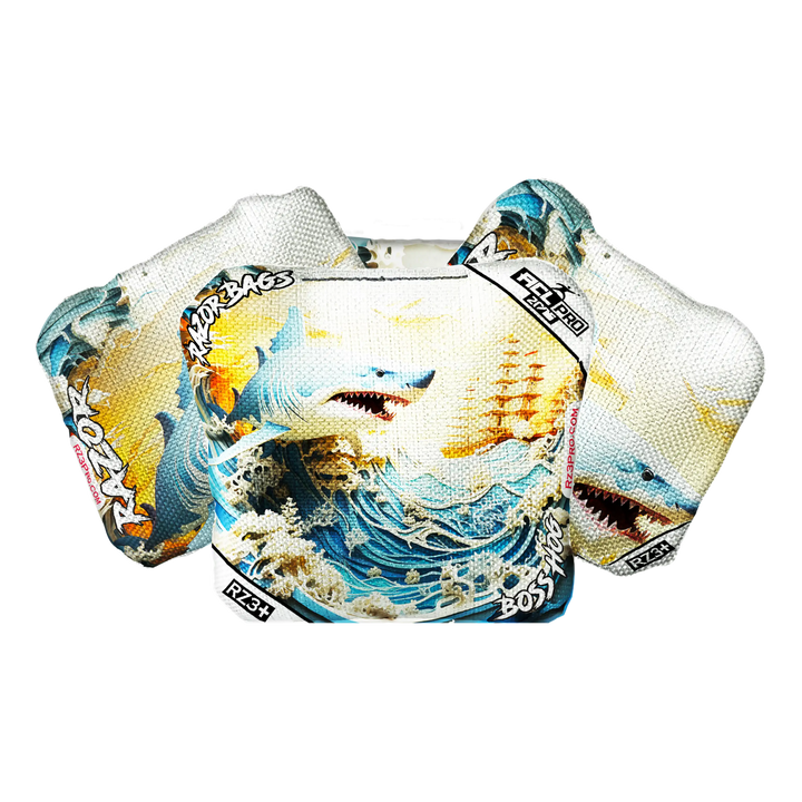Boss Hog | Shark 3D | ACL PRO Razor Cornhole Bags