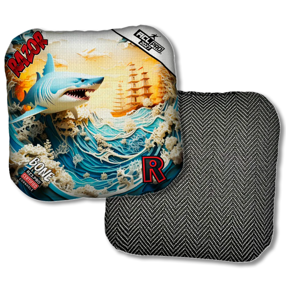 Bone PRO Shark 3 D Black Back Product View