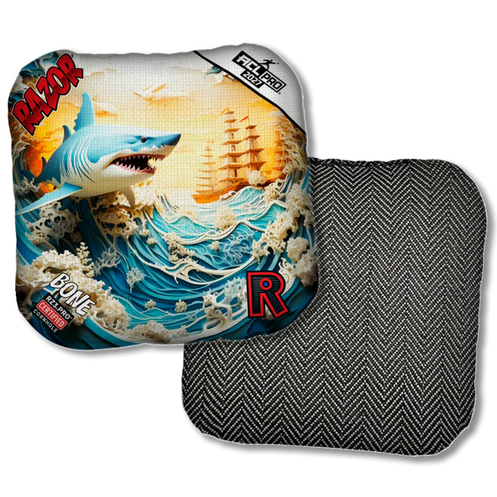 Bone PRO Shark 3 D Black Back Product View