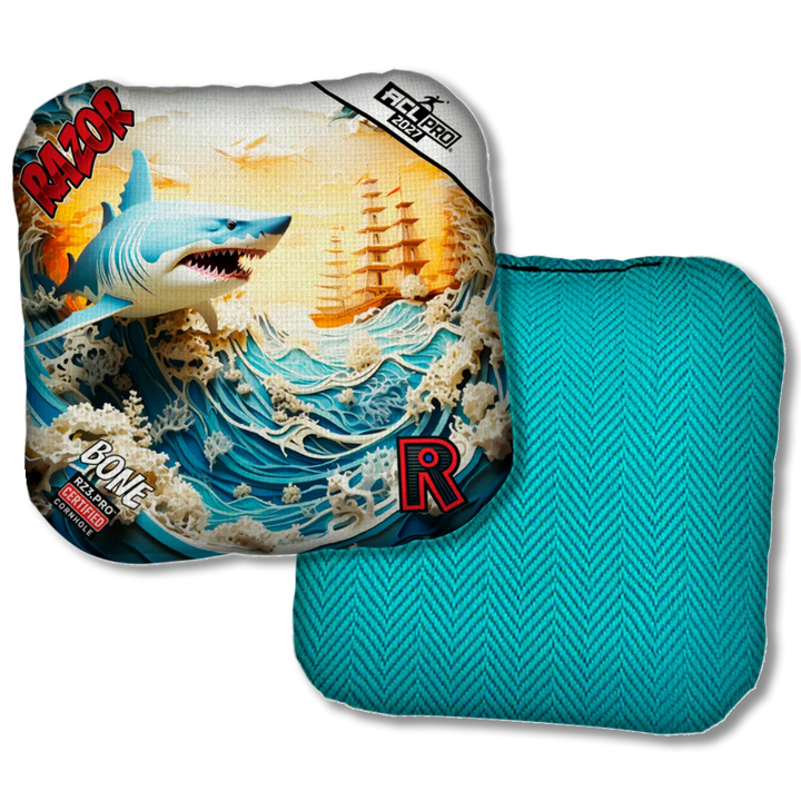 Bone PRO Shark 3 D Teal Back Product View