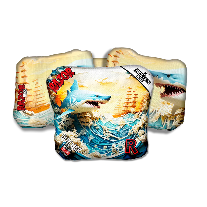Butcher PRO Shark 3 D Cornhole Bags