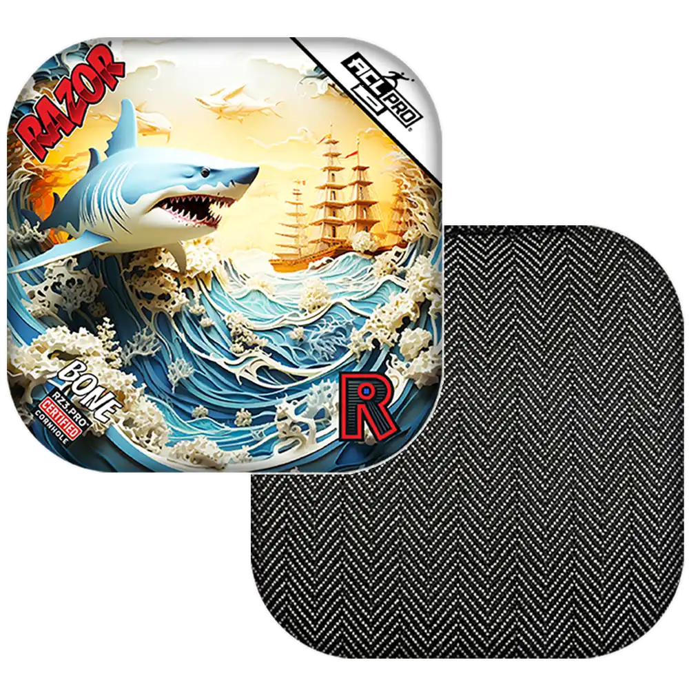 Bone | Shark 3D | ACL PRO Razor Cornhole Bags