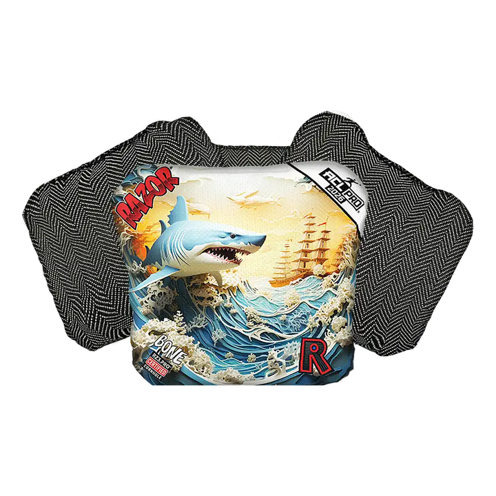 Bone | Shark 3D | ACL PRO Razor Cornhole Bags