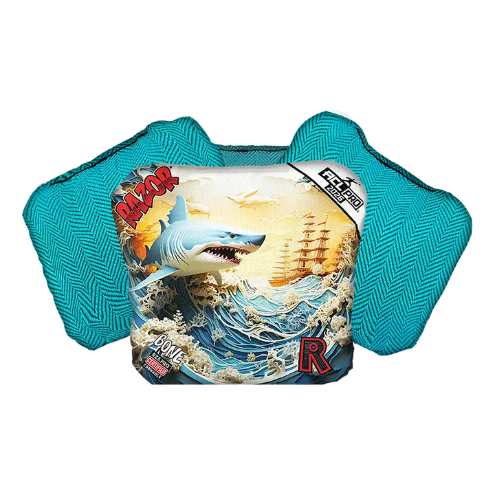 Bone | Shark 3D | ACL PRO Razor Cornhole Bags