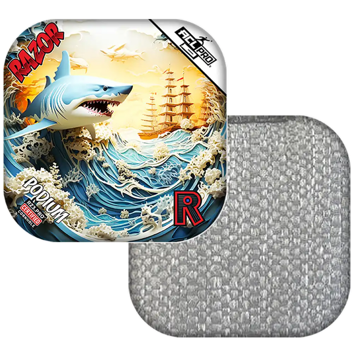 Podium | Shark 3D | ACL PRO Razor Cornhole Bags