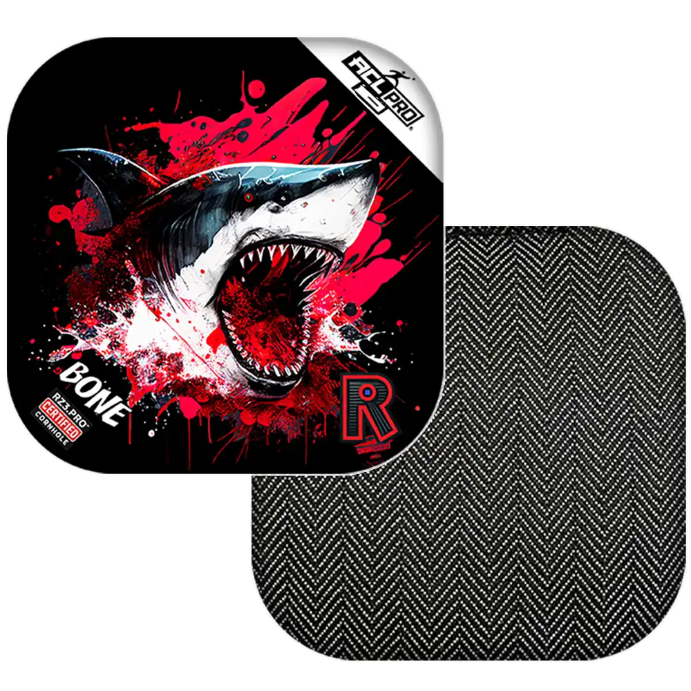 Bone | Shark Black Series | ACL PRO Razor Cornhole Bags