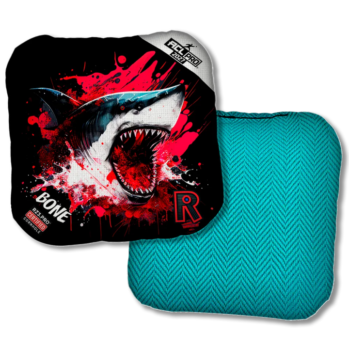 Bone PRO Shark Black Series Teal Back Product View