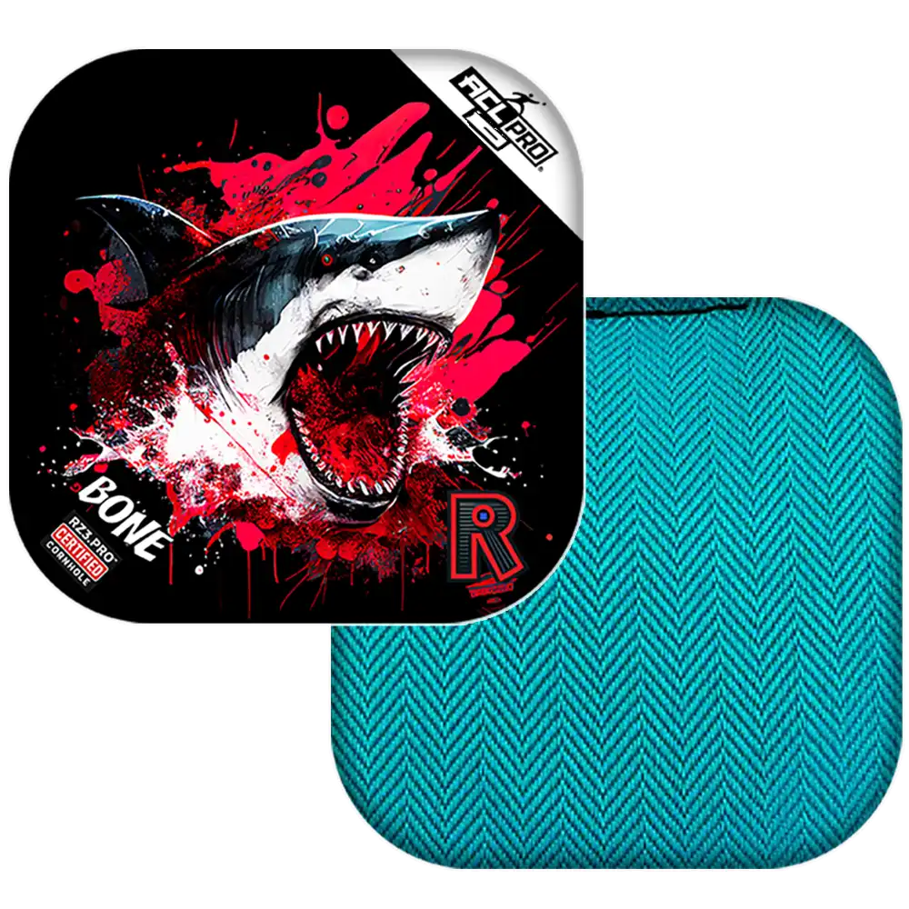 Bone | Shark Black Series | ACL PRO Razor Cornhole Bags