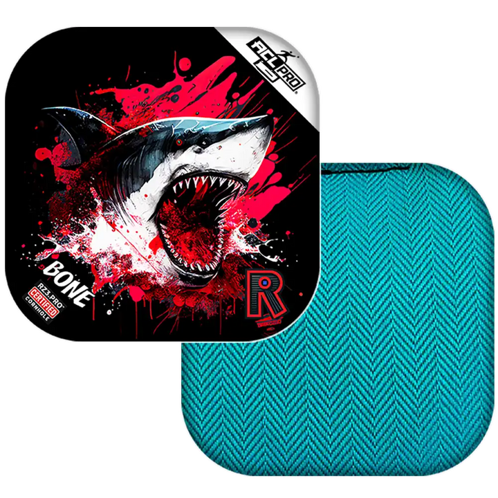 Bone | Shark Black Series | ACL PRO Razor Cornhole Bags
