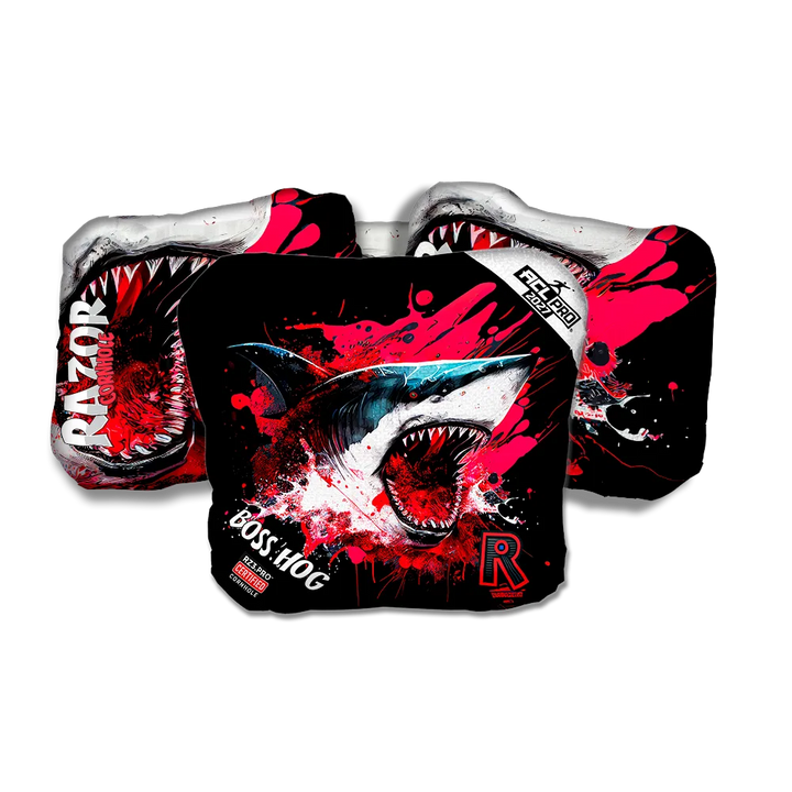 Boss Hog PRO Shark Black Series Cornhole Bags