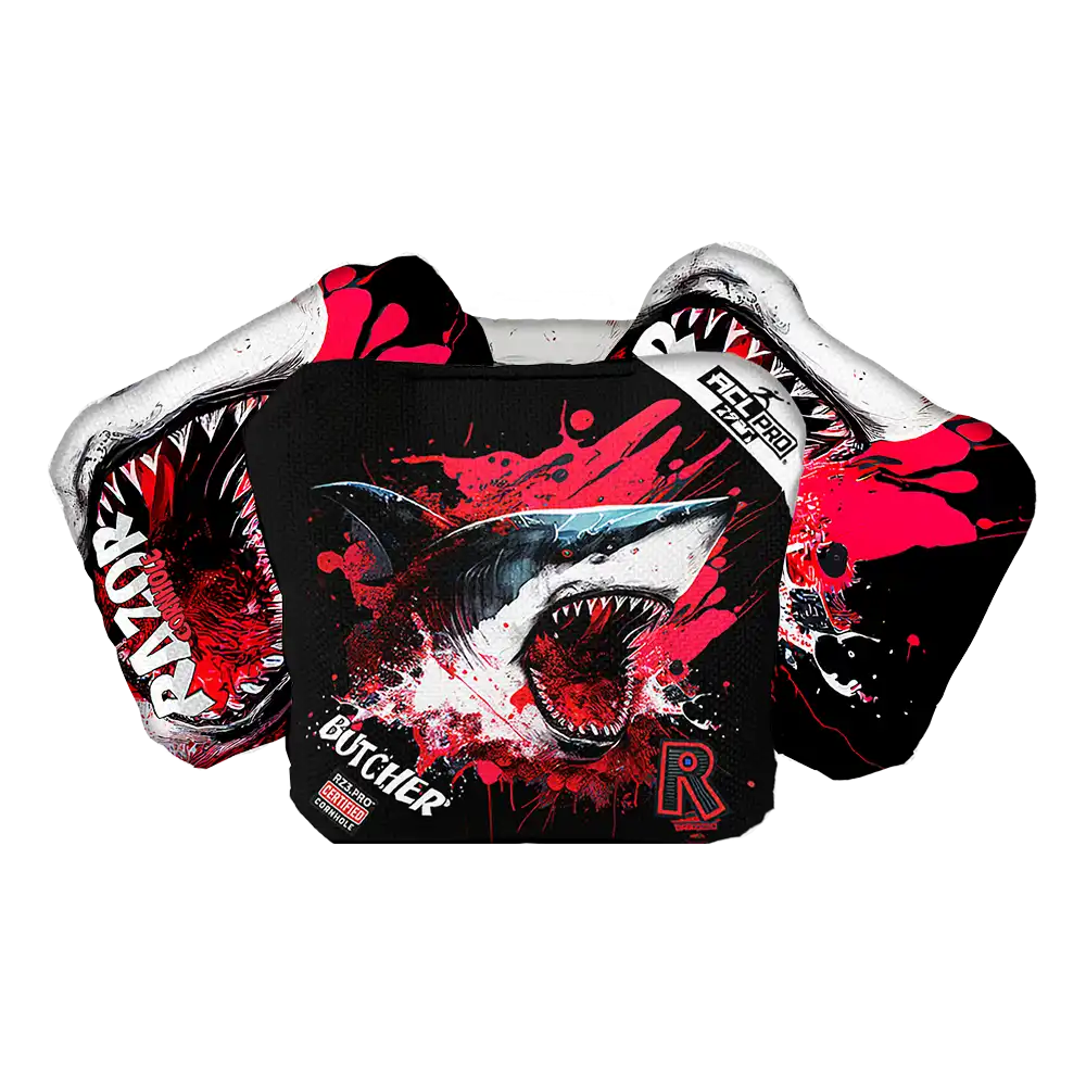 Butcher | Shark Black Series | ACL PRO Razor Cornhole Bags
