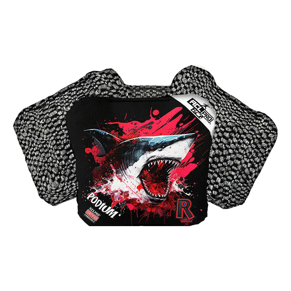 Podium | Shark Black Series | ACL PRO Razor Cornhole Bags
