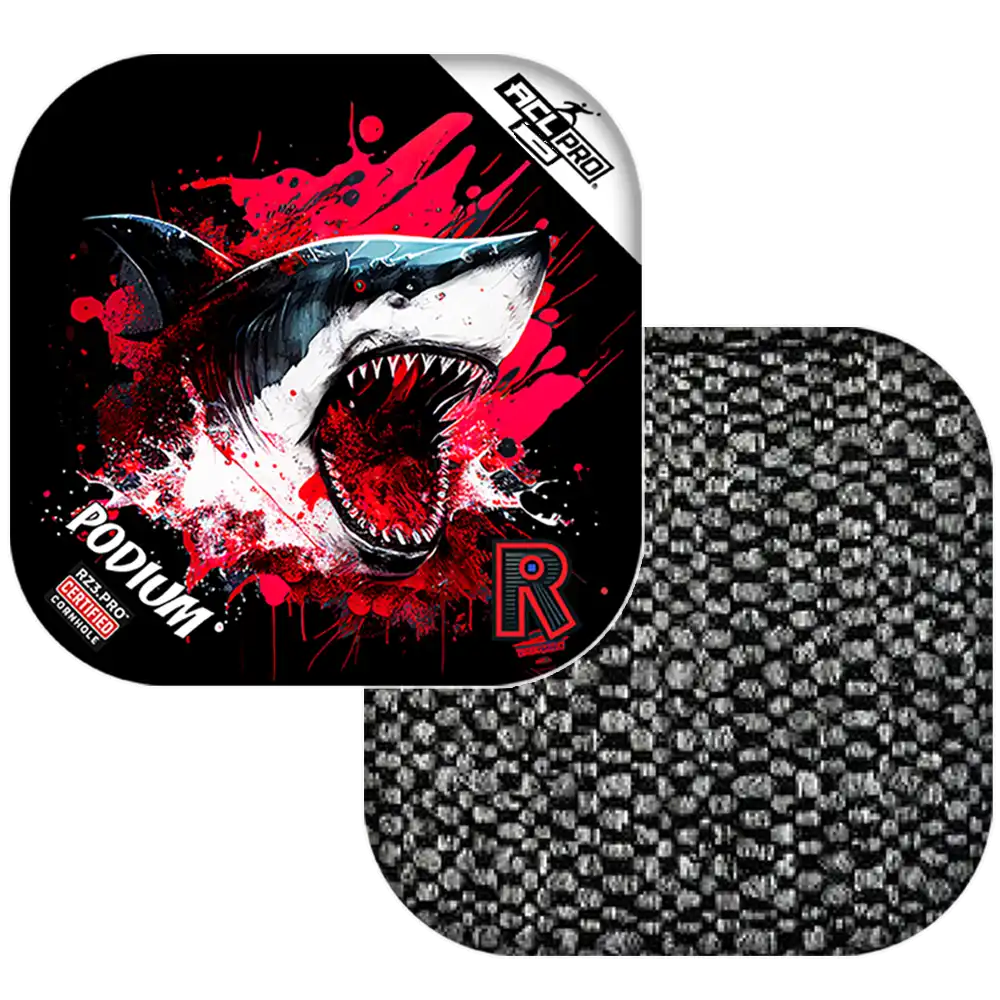 Podium | Shark Black Series | ACL PRO Razor Cornhole Bags