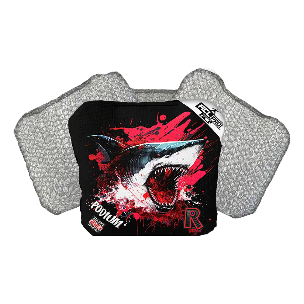 Podium | Shark Black Series | ACL PRO Razor Cornhole Bags