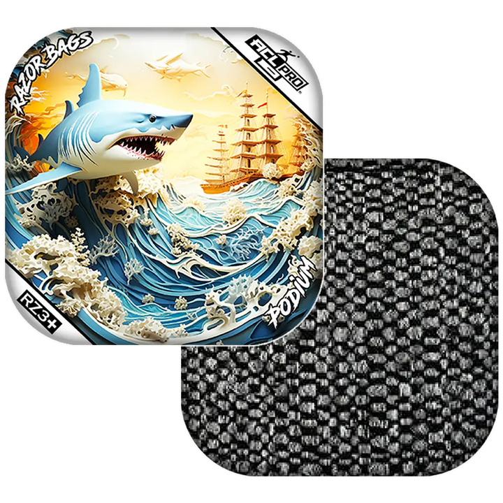 Podium | Shark 3D | ACL PRO Razor Cornhole Bags
