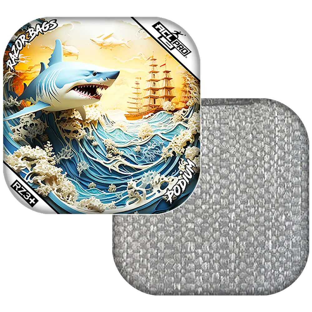 Podium | Shark 3D | ACL PRO Razor Cornhole Bags