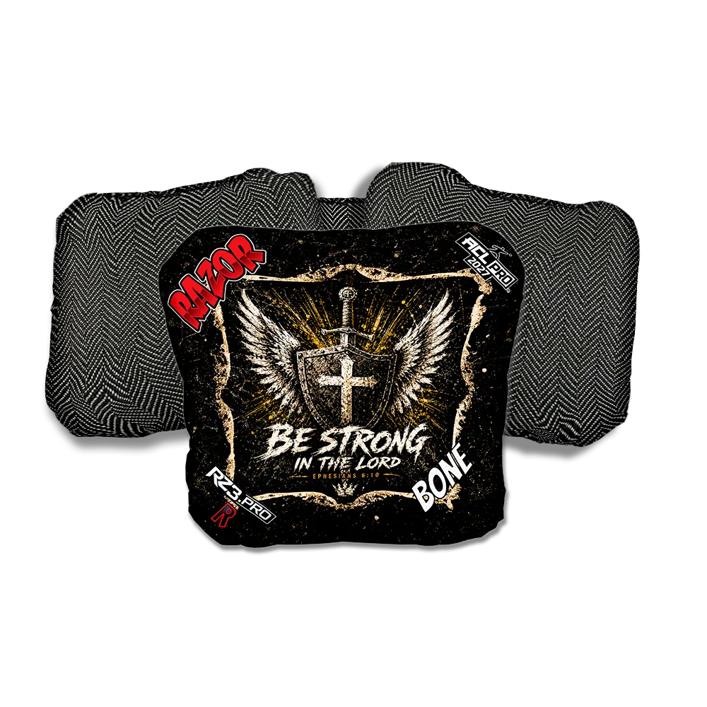 Bone PRO Shield Black Back Cornhole Bags