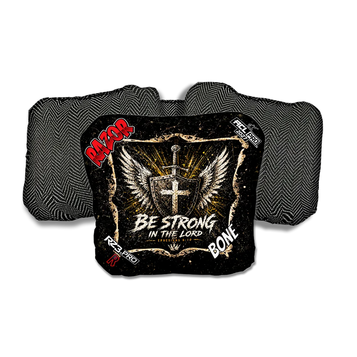 Bone PRO Shield Black Back Cornhole Bags